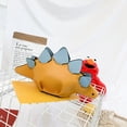thumbnail image 4 of Bolso de hombro de dinosaurio de color de dibujos animados para mujer Mini monedero de cuero (amarillo) Tmvgtek Oficina Multiescena Multifunción, 4 of 9