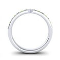 thumbnail image 4 of 0.30 Carat Stunning Round Cut Black Onyx & Peridot Gemstone Anniversary Eternity Band for Ladies Solid 14K White Gold Size 7 by Diamond-Capitals, 4 of 8