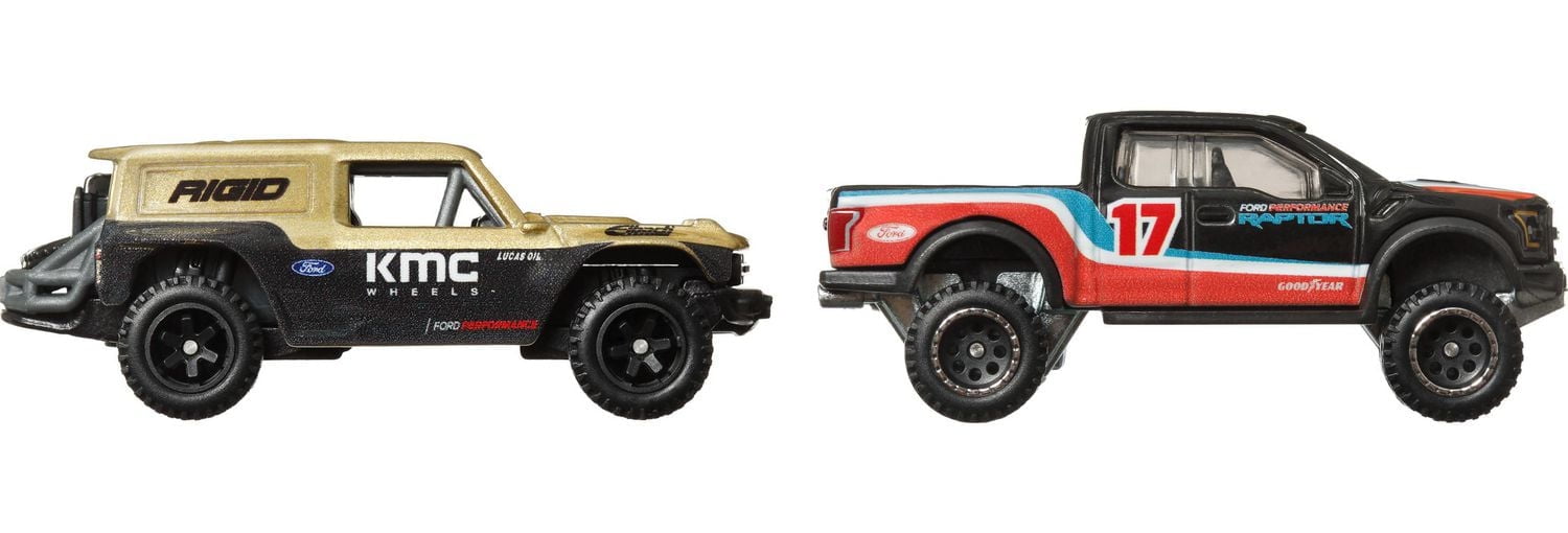 Hot Wheels Car Culture Ford Bronco R & '17 Ford F-150 Raptor véhicule 2pk