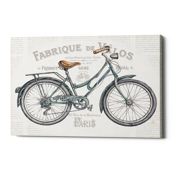 Epic Graffiti 'Bicycles I v2' Canvas Wall Art, 16"x12" 16" x 12"