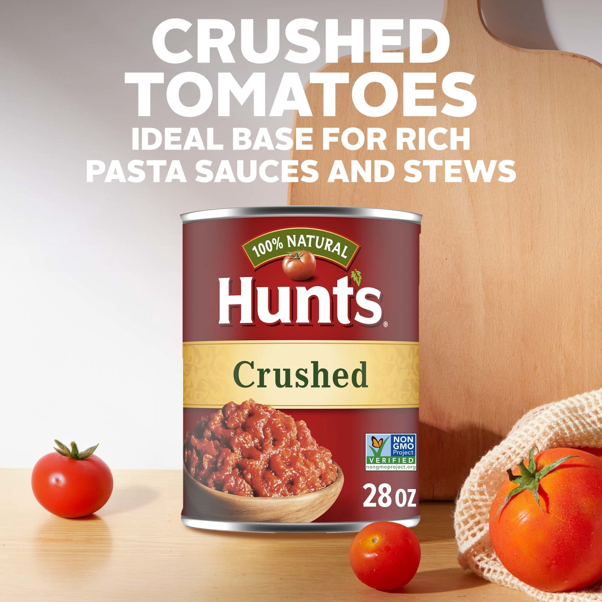 (12 pack) Hunt’s Crushed Tomatoes, Perfect for Chili & Soups, 28 oz. Can