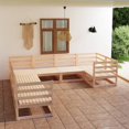 thumbnail image 1 of vidaXL 8 Piece Garden Lounge Set Solid Pinewood, 1 of 5