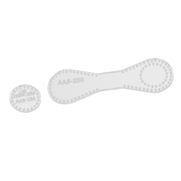 Plantilla de Plantilla Acrílica DIY de Llavero Herramientas de Artesanía de material cuero DIY , AAB-236 2Pcs Gloria Plantilla de acrílico transparente