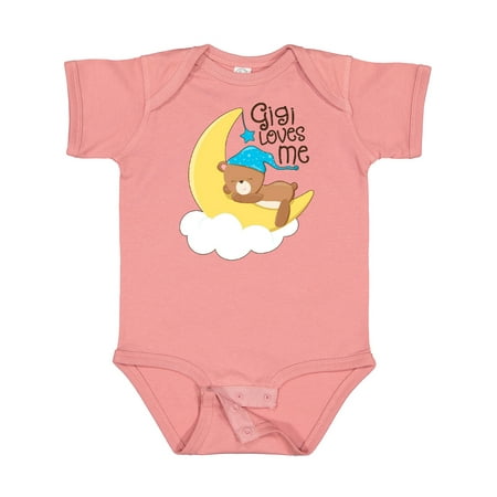 

Inktastic Gigi Loves Me- Little Bear in Blue Hat Gift Baby Boy or Baby Girl Bodysuit