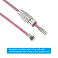 thumbnail image 4 of Uxcell 5.9 Inch Stainless Steel Wire Keychain Cable Key Ring Loop, Pink, 15 Pack, 4 of 7