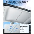 thumbnail image 3 of Techo con sombrilla para Tesla Model Y REEVAA 2021-2025, actualización, 3 of 7