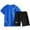 Blue, variant on Odeerbi 3-14 Years Kids Boys Summer Athletics Outfits Quick Drying Sports Running Tops Shorts Set Short Sleeve Round Neck Shorts Suit Kids Boys Clothes