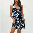 thumbnail image 7 of Ailaofu Women's Casual Boho Beach Floral Nightgown - Summer Sleeveless Tank Sleep Dress, 7 of 7