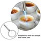 thumbnail image 4 of Stainless Steel Brulee Rings, Dessert Shop Baking Rings Creme Brulee Milk Cup Rims Metal Brulee Rings Milk Cup Rings Protectors for Tea Dessert Shop B, 4 of 4