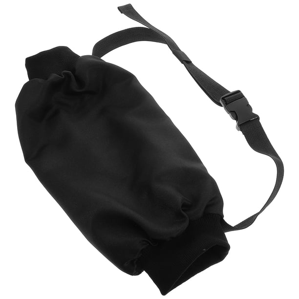 Chauffe-Main Football Manchon Coupe-Vent – Poche Zippée, Sangle Réglable, Polaire 220g – Noir