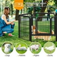 Decorative Garden Metal Fence, Premium Dog Playpen Large Crate Fence