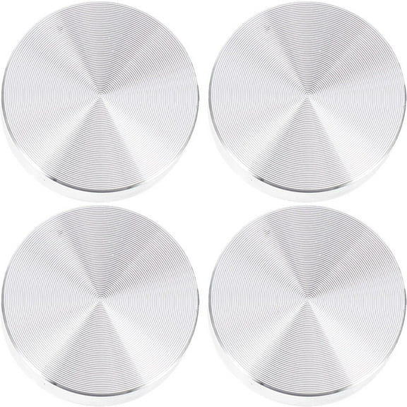 PTOOTP Aluminum Dining Table Base Set 4 Pieces Silver for Glass Table Furniture Support and Stability