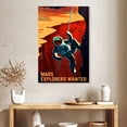thumbnail image 2 of Elephant Stock Mars Explorers Wanted Poster Vii Wall Art - Vertical Canvas Wall Art - Living Room Wall Decor - Astronomy & Space Canvas - Black And Red Decor By Nasa - 26" x 39", 2 of 8