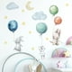 thumbnail image 4 of CHAO Pósteres decorativos para habitación infantil (niña) - Motivo animales de la selva + globo inflable - Gris/Rosa, 4 of 5