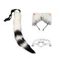 thumbnail image 4 of Conjunto de orejas y cola de , accesorios de disfraz para espectáculos de escenario, fiestas y disfraces. Estilo F, 4 of 10