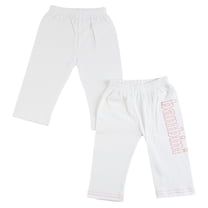 Bambini White Track Sweatpants, 2pk (Baby Boys or Baby Girls, Unisex)