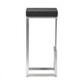 thumbnail image 1 of Zuo Chaise de Bar Moderne Darwen en Similicuir, Noir (Ensemble de 2), 1 of 6
