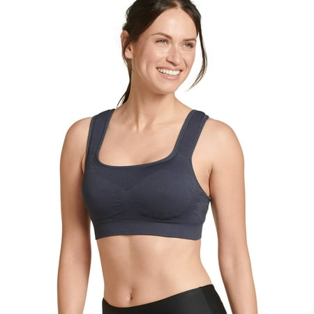 Jockey Sport® Texture Floral Print High-Impact Sports Bra