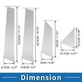 thumbnail image 3 of Pegatina anti rasguños de moldura de ventana del pilar de la puerta de Unique Bargains, cubierta exterior para Ford EcoSport 2018-2022, tono plateado, 3 of 7
