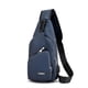 thumbnail image 1 of Seitruly Bolsa de pecho duradera y resistente a desgarros con malla de carga USB, correa de hombro de nailon, revistas con agujeros Electrónica Azul, 1 of 6