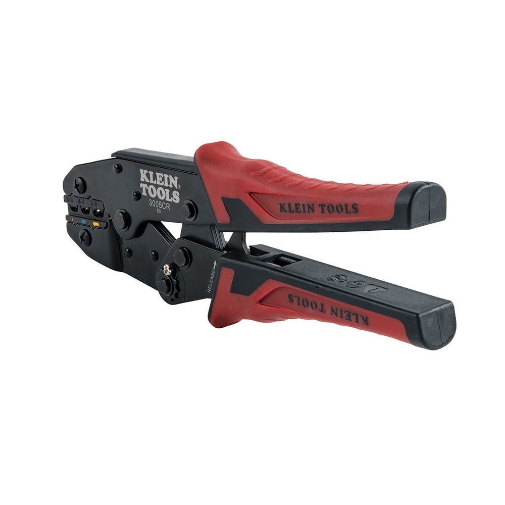 Klein Tools Ratcheting Crimper 10-22 AWG - Insulated Terminals