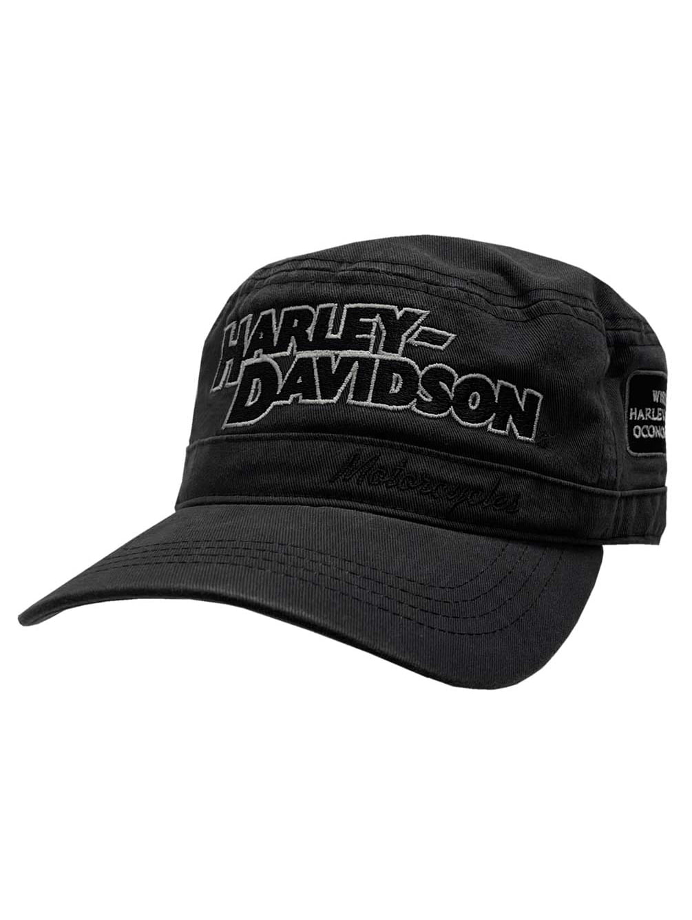 HarleyDavidson Painter's Cap, Block HD Embroidered Script, Charcoal