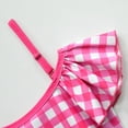 thumbnail image 4 of Girls' 2Pcs Swimsuits Bikini Bathing Suit Plaid Beach Swimwear, 4 of 7