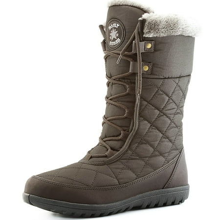 round toe calf high boots