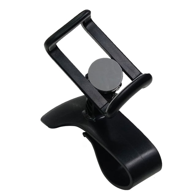 KAKOWELY Universal Car Phone Holder Black ABS Material Safe Steady Fully Adjustable 360 Degree Rotation,4.33"X3.15"X3.54"