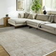 thumbnail image 3 of Beige Abstract Area Rugs for Living Room Washable Rugs Boho Moroccan Area Rug Soft Neutral Geometric Bohemian Carpet Distressed Indoor Rug for Bedroom Dining Room Office Foldable Nonslip Rug, 3 of 9