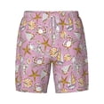 thumbnail image 4 of Lsque Mens Swim Trunks Seafood Pattern - Bathing Suit Compression Liner - Beach Swim Shorts Swimwear - (S-3XL) - Stretch Quick Dry -Large, 4 of 9