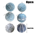 thumbnail image 3 of Twfbrm Christmas Ball Ornaments,Sequin Christmas Ball Decorations Shatterproof Xmas Tree Ornaments Glitter Xmas Ornaments Plastic Hanging Pearl Balls for Xmas Trees,Holiday Party (80mm/3.14",6ct), 3 of 5