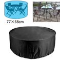 thumbnail image 1 of Table Ronde Imperméable Couverture Extérieur Patio Jardin Meubles Protecteur Abri, 1 of 8