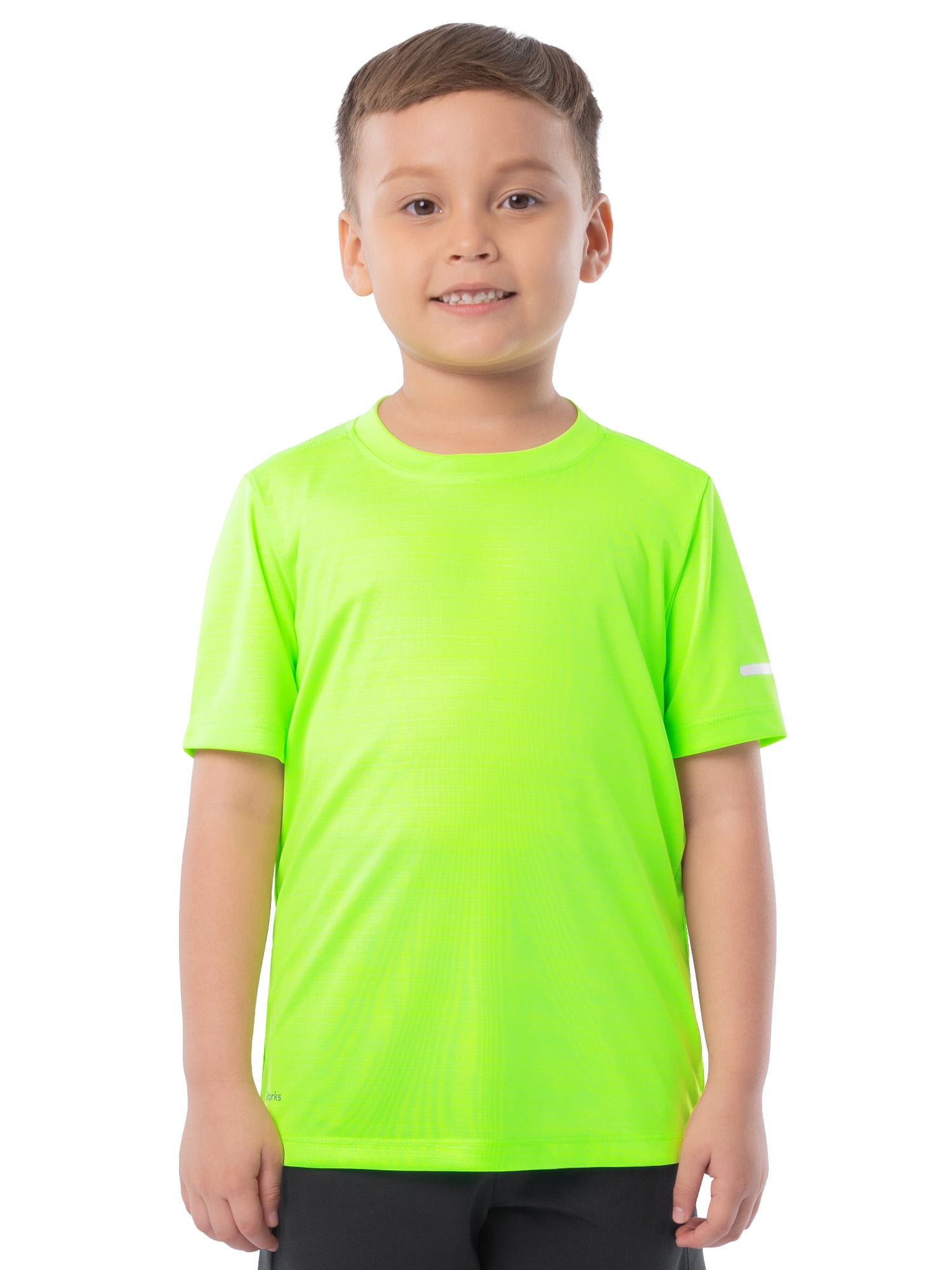 Athletic Works Boy's Short Sleeve Core Active T-Shirt 2-Pack, Sizes 4-18 & Husky