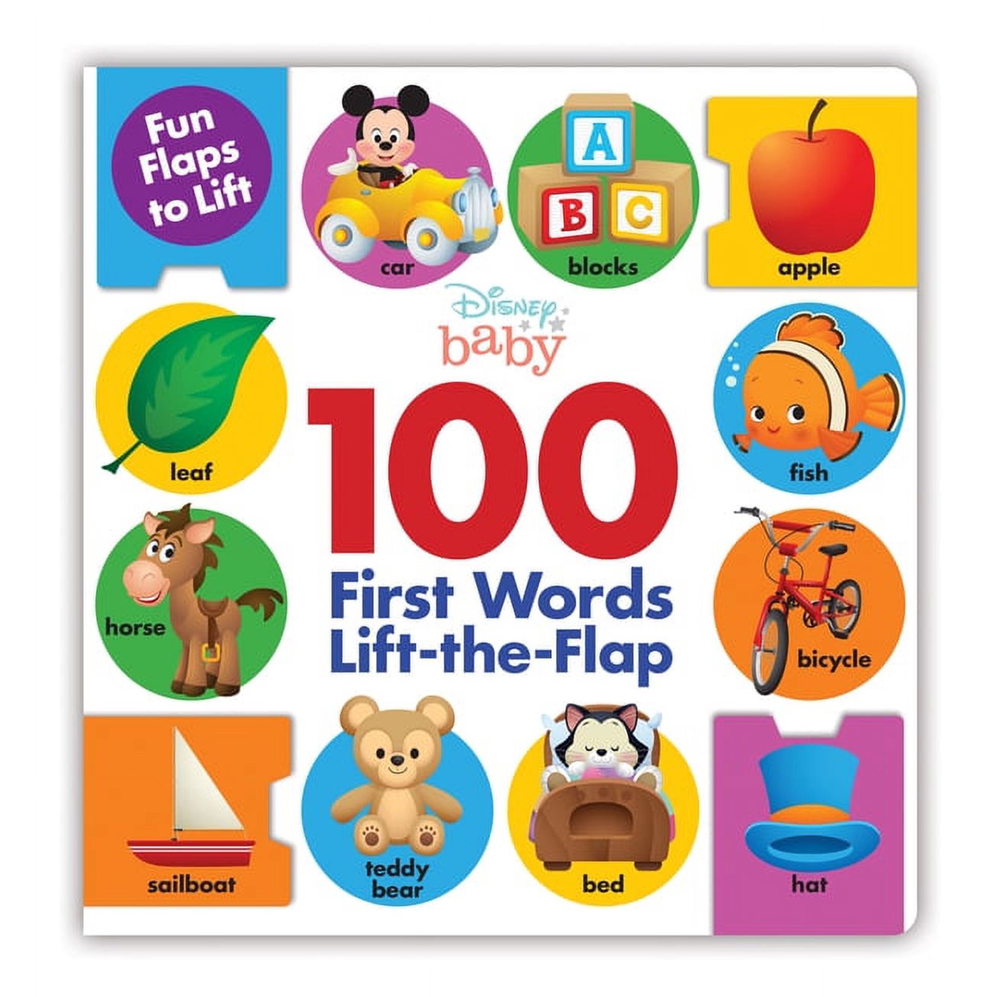 Disney Baby 100 First Words Lift-The-Flap (Board Book)
