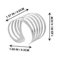 thumbnail image 2 of 12 piezas de hebillas de servilleta de metal, aro de servilleta de perla, suministros para mesa circular, 2 of 5