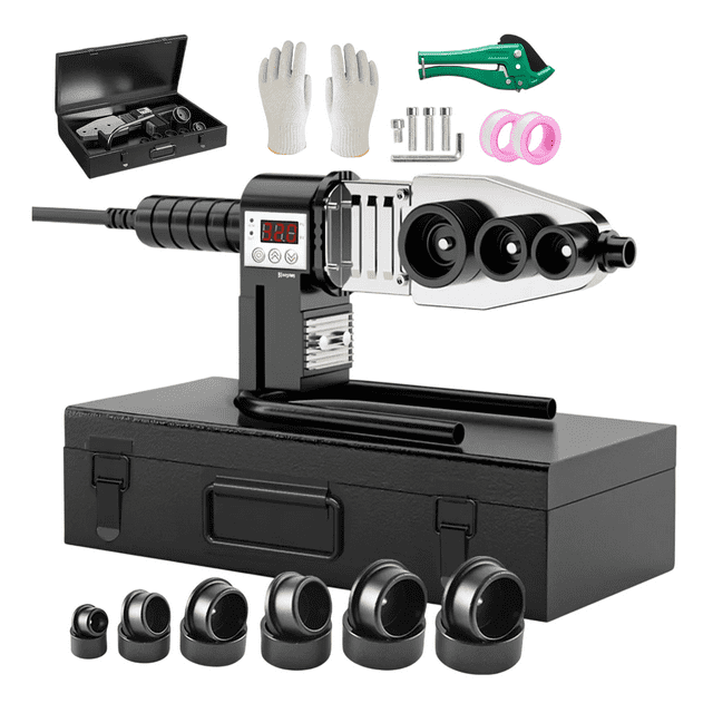 Termofusor Bloosom Kit 1500w 0-380°c Digital Pantalla Dados+tijeras Negro