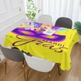thumbnail image 5 of Coolnut Mardi Gras Rectangle Tablecloth, Spill-Proof Polyester Table Cloth, Table Cover for Kitchen Dining Picnic Holiday Party Decoration, 60"x60", 5 of 7
