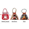 thumbnail image 3 of Drawstring Bag For Kids Holiday Wrapping Santa Pattern Large Capacity Reusable Portable DIY Christmas Doll Gift Bags, 3 of 14