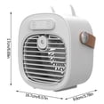 thumbnail image 2 of Portable Air Conditioners, Rechargeable Mini Air Conditioner, 3 Speeds Portable AC Unit, Personal Air Cooler Cooling Fan with Cool Air Spray for Room, Bedroom, Office, Outdoor, Car, 2 of 6