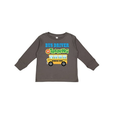 

Inktastic Bus Driver in Training Boys or Girls Long Sleeve Toddler T-Shirt