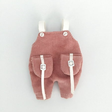 

High Quality Doll Casual Clothes Accessories for ob11 obitsu11 Doll Overalls Clothes Casual Pocket Trousers Fashion Doll Pants Doll Long Pants 4
