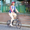 thumbnail image 4 of Birch 20 Inch Folding Bike for Adult Shimano 7 Speed with Front Storage Rack Dual V Brakes 100% Preinstalled, Gray, 4 of 8