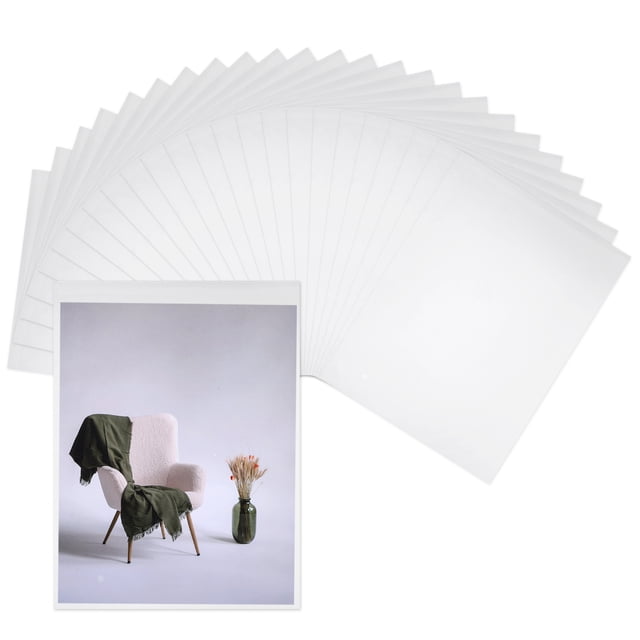 Uxcell 25 Paquete 9 x 12" Bolsas de Celofán Transparentes Reutilizables Bolsa de Plástico
