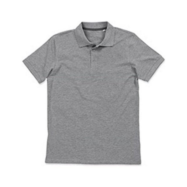 Stedman Stars - Polo de algodón modelo Harper para hombre (Gris Jaspeado)
