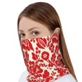 thumbnail image 4 of KLL Flowers Red Beige Pirnt Wicking Running Beanie Head Wrap Cycling Bandana for Men Women, 4 of 8
