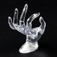 thumbnail image 3 of Tabletop Ring Display Stand Necklace Choker Rings Rack Jewelry Tabletop Showcase Jewelry Rings Support Storage Holder for Home Living Room Bedroom Transparent, 3 of 6