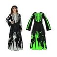 thumbnail image 4 of EnJoCho Girls Glow-in-the-Dark Skeleton Dress - Spoo𝗄y Halloween Par𝗍y Outfit for Kids & Cos-play Dress-Up, 4 of 6