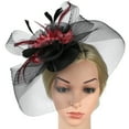 thumbnail image 1 of Fascinator Fascinator Faux Feather: Veil Hair Clip Fascinator Hat Fascinateur de mariage, 1 of 1