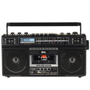 QFX J-220BT Cassette Boombox with Bluetooth and Radio